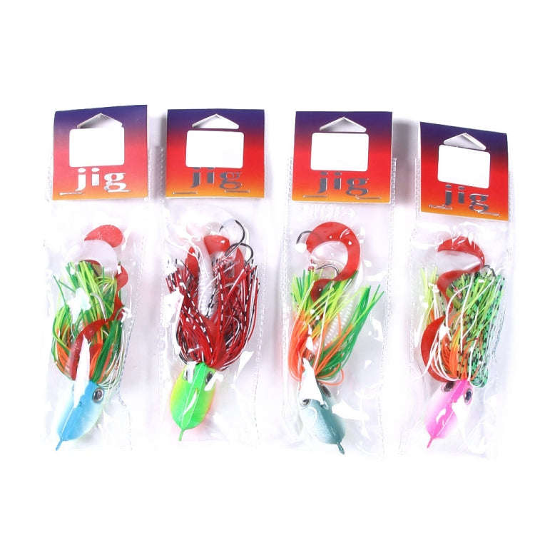 HENGJIA JIG Fish Head Beard Lead Hook, Specification: 100G(No. 4)