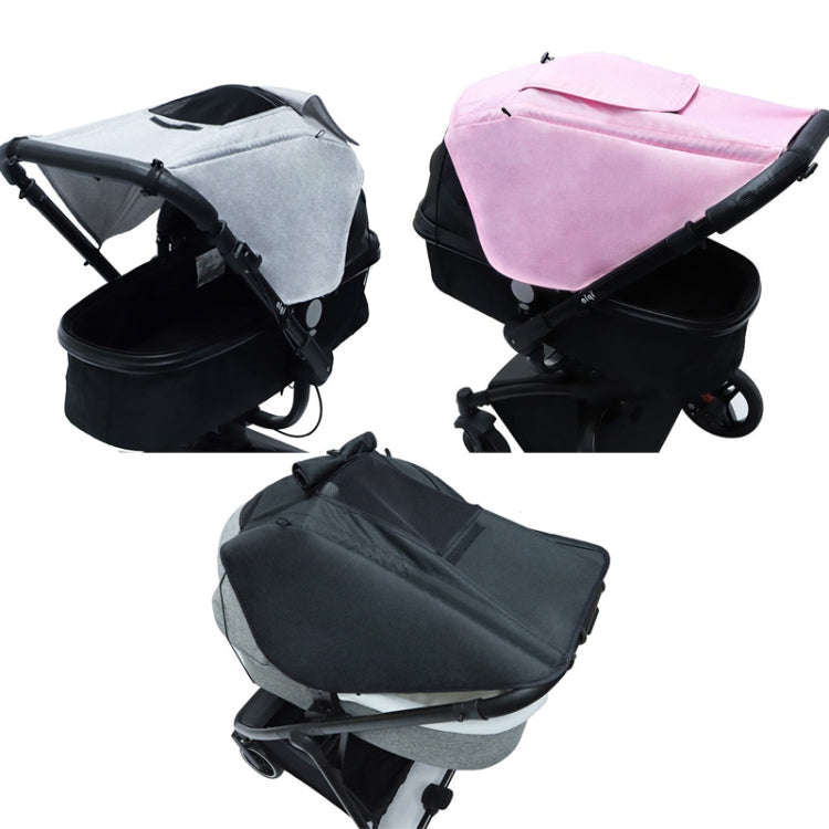 Universal Baby Stroller Accessories Sun Shade Cover With Visible Sunroof(Gray)