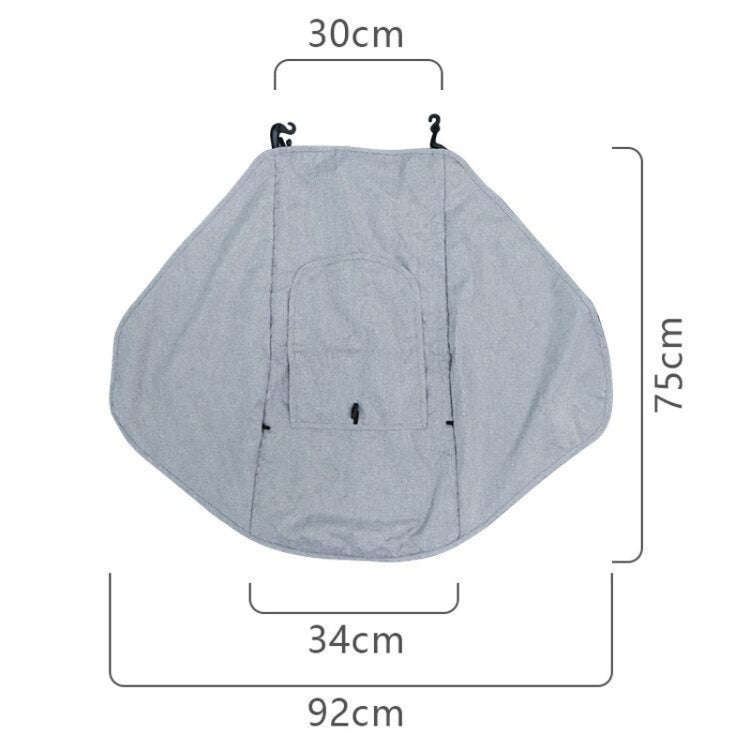 Universal Baby Stroller Accessories Sun Shade Cover With Visible Sunroof(Gray)