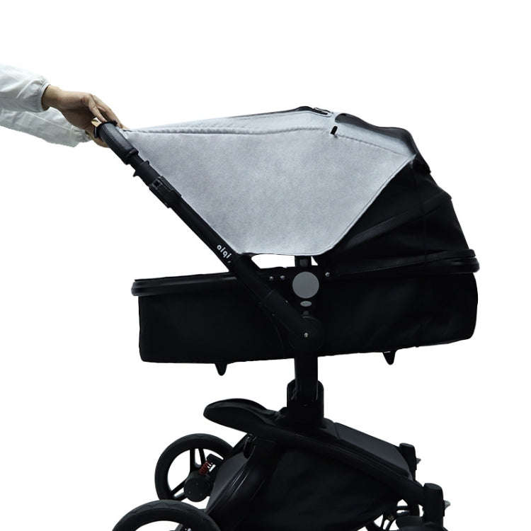 Universal Baby Stroller Accessories Sun Shade Cover With Visible Sunroof(Gray)