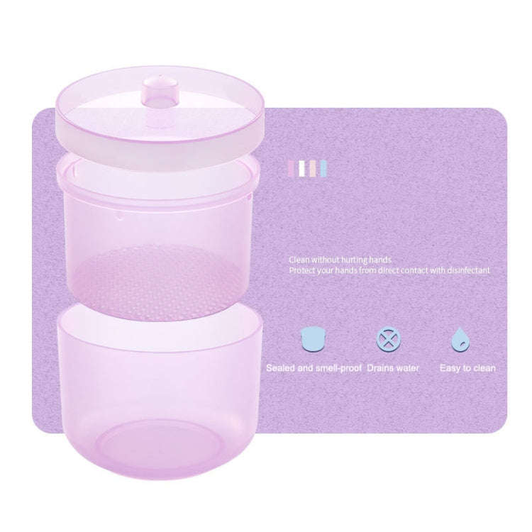 Nail Polisher Can Be Soaked And Drained Cleaning Disinfection Box(Light Blue)