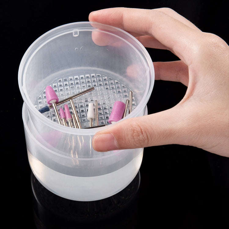 Nail Polisher Can Be Soaked And Drained Cleaning Disinfection Box(Light Blue)