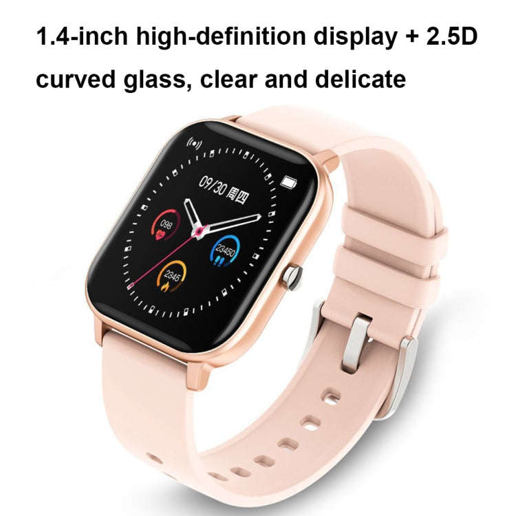 P8 1.4 Inch Heart Rate Blood Pressure Monitoring Smart Watch, Color: Blue