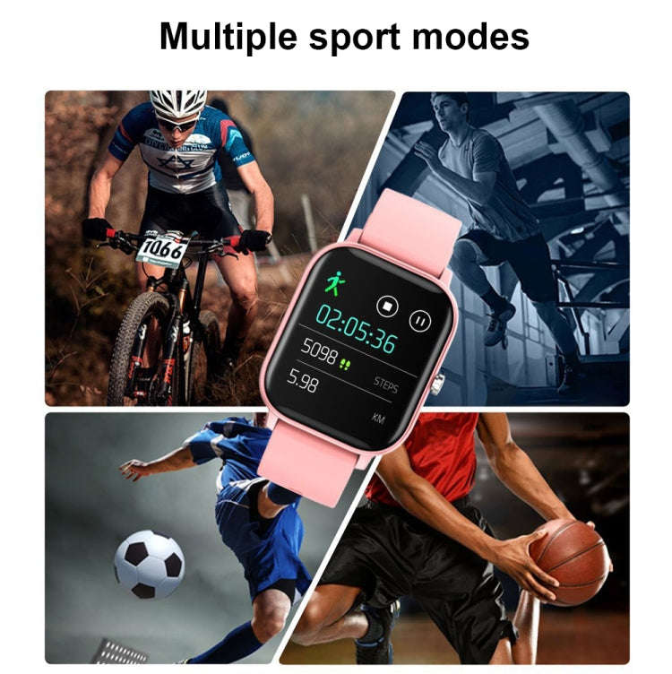 P8 1.4 Inch Heart Rate Blood Pressure Monitoring Smart Watch, Color: Blue