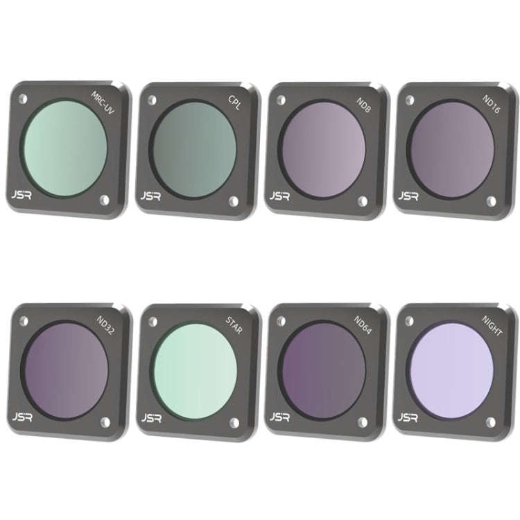JUNESTAR Action Camera Filters For DJI Action 2,Style:  CS-8in1