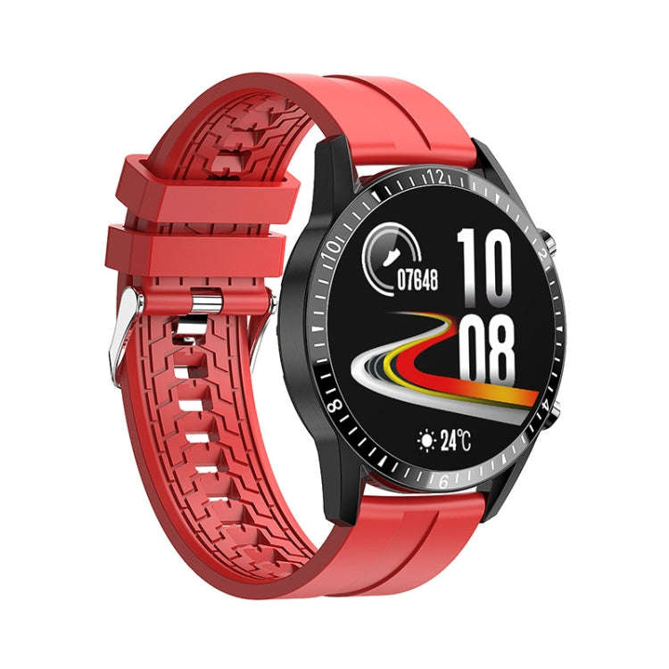 I9 1.3 Inch Heart Rate/Blood Pressure/Blood Oxygen Monitoring Watch, Color: Red