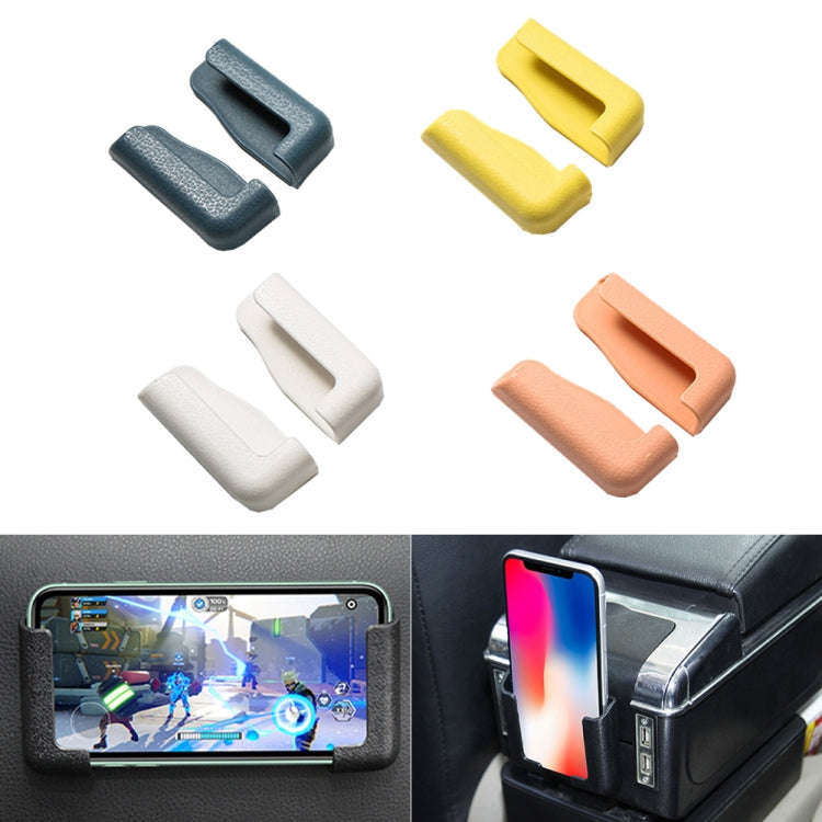 5 Pairs Car Mobile Phone Bracket Dashboard Navigation Paste Adjustable Bracket(Pink)