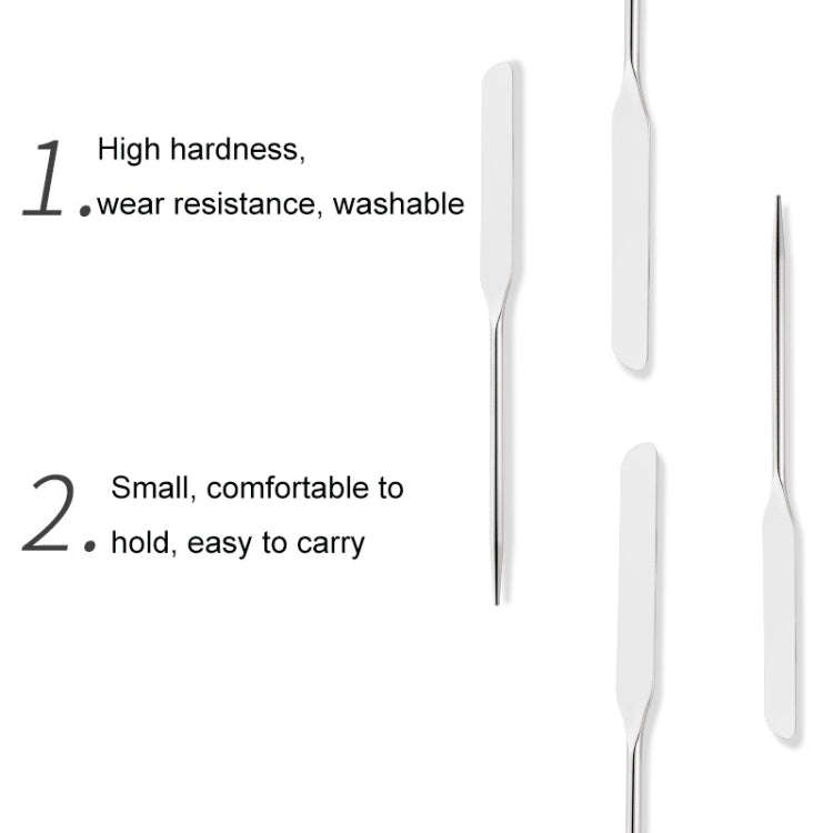 3 PCS Stainless Steel Toner Stick For Making Up And Manicure