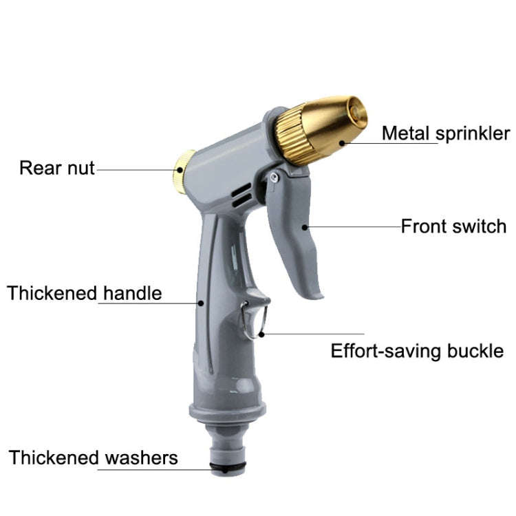 High Pressure Household Car Washer Telescopic Cleaning Spray, Style: H1 Short+3 Connectors+20m Tube