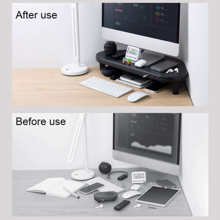 Vaydeer ZGP011 Metal Corner Computer Monitor Raised Rack(USB3.0+3 x USB2.0)