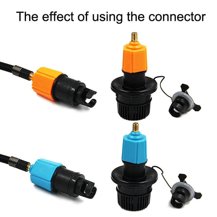 For Paddle Kayak Surfboard Valve Adapter Car Pump Conversion Head(Blue)