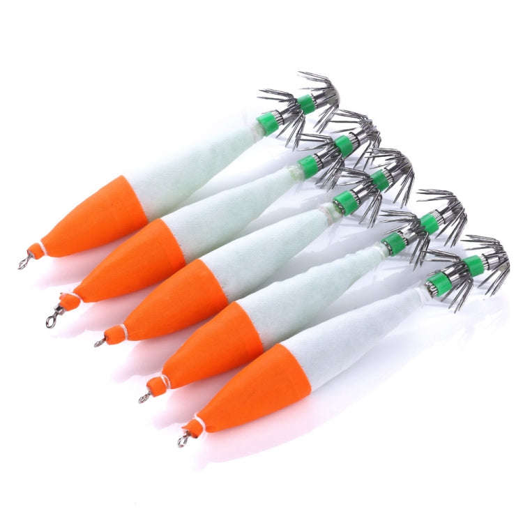 5 PCS / Bag HENGJIA SJ001 Luminous Explosion Squid Hook Deep Sea Fishing Fake Bait(2)