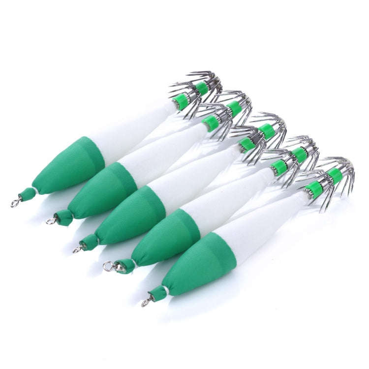 5 PCS / Bag HENGJIA SJ001 Luminous Explosion Squid Hook Deep Sea Fishing Fake Bait(4)