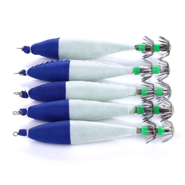 5 PCS / Bag HENGJIA SJ001 Luminous Explosion Squid Hook Deep Sea Fishing Fake Bait(5)