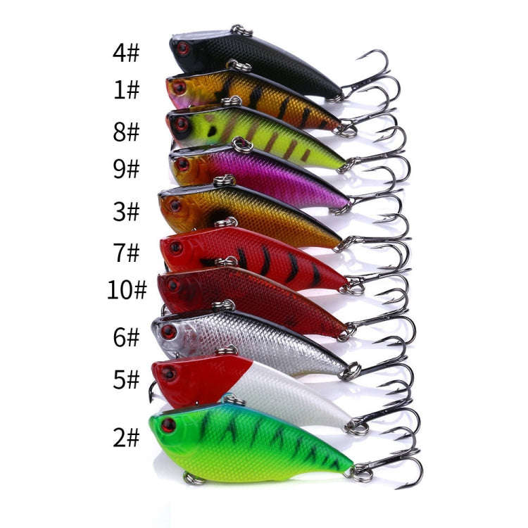 HENGJIA VI022 10g 6cm Plastic VIB Lure Hard Bait With Sound Beads(3)