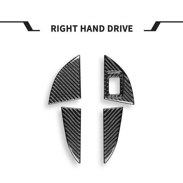 For BMW X1 F48/X2 F39 5pcs /Set Right-Hand Drive Front Rear Door Storage Box Panel Stickers(Black)
