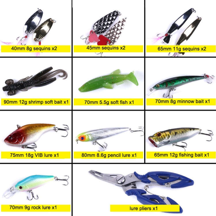 110 PCS / Box HENGJIA Sea Bass Fake Soft Bait Fishing Gear Accessories Freshwater Bait