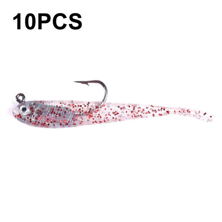 10 PCS HENGJIA 7cm 5g Fork Tail Pack Fish Sea Fishing Tools Luya Bait(1)