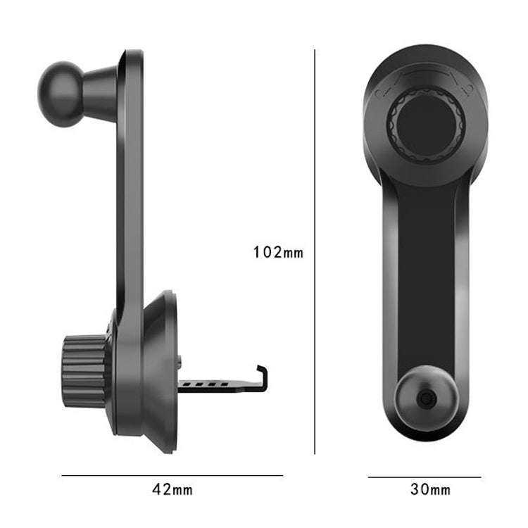 Car Extension Hook Mobile Phone Bracket Accessories Round Air Outlet Bracket(13mm Ball Head)