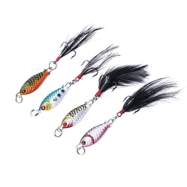 5 PCS HENGJIA LB003 Small Iron Plate 2.5cm 4g Far Delivery Freshwater Bait(3)