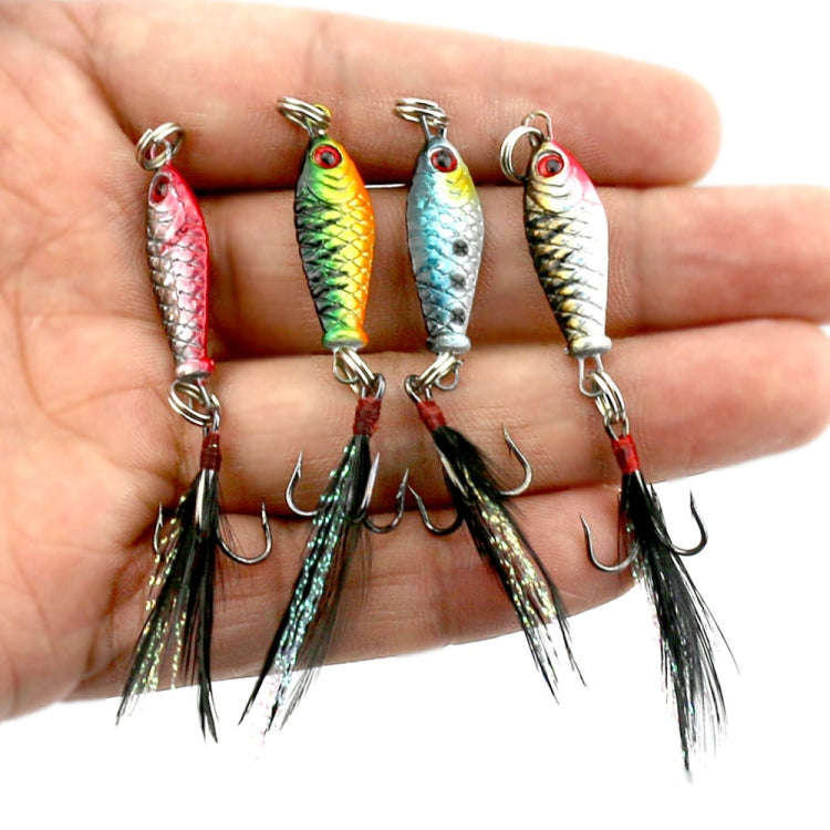 5 PCS HENGJIA LB003 Small Iron Plate 2.5cm 4g Far Delivery Freshwater Bait(1)