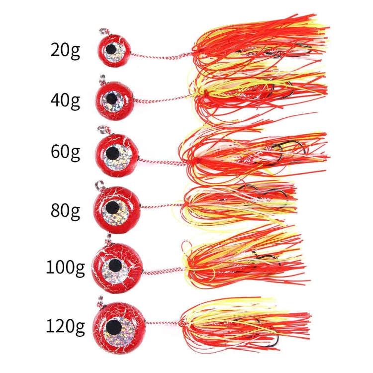 HENGJIA Bearded Guy Lead Sinker Big Head Lead Bait Sea Fishing Hook, Specification: 80G(2)