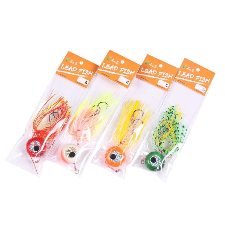 HENGJIA Bearded Guy Lead Sinker Big Head Lead Bait Sea Fishing Hook, Specification: 80G(2)