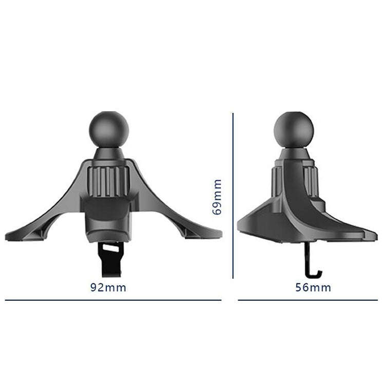 P-0028 Mobile Phone Bracket Hook Car Round Air Outlet Bracket Folder Clip(17mm Ball Head)