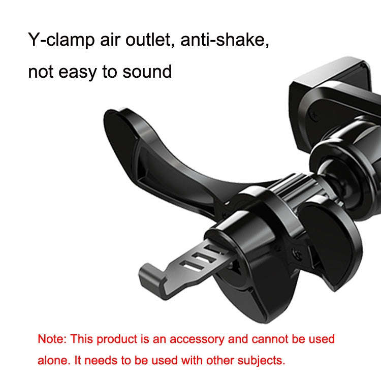 P-0028 Mobile Phone Bracket Hook Car Round Air Outlet Bracket Folder Clip(15mm Ball Head)