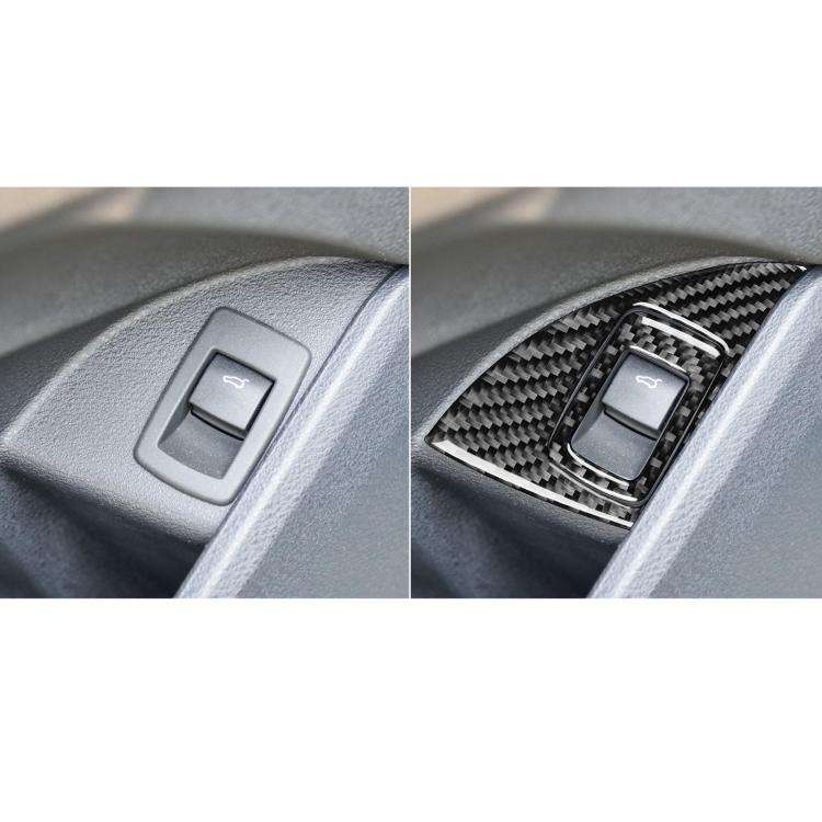For BMW X1 F48/X2 F39 5pcs /Set Left-Hand Drive Front Rear Door Storage Box Panel Stickers(Black)
