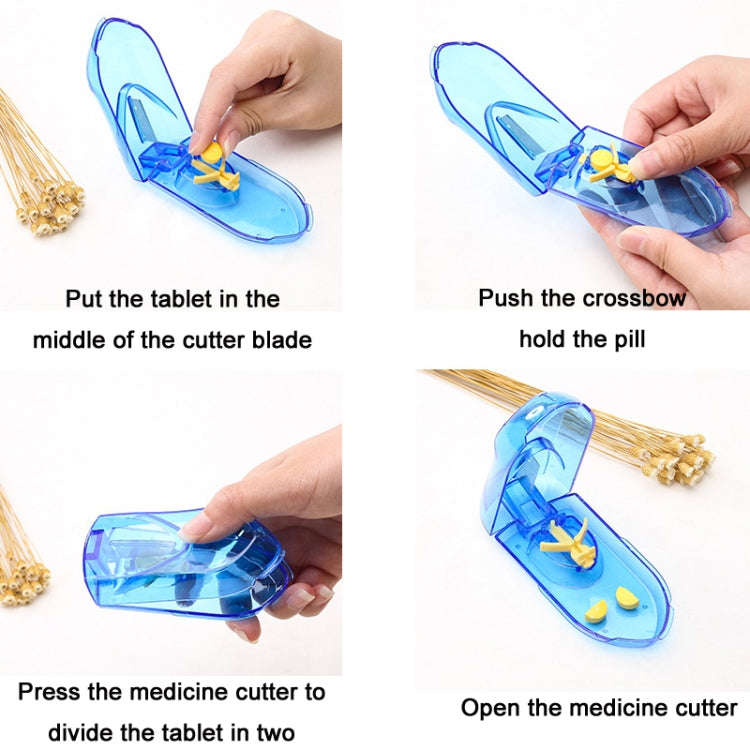 10 PCS Pills Divider Multifunctional Portable Pill Box(Transparent)