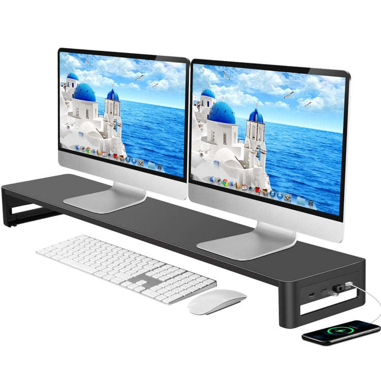 Vaydeer Multifunctional Desktop Widening Monitor Rack, Spec: Single-layer Type (No USB)