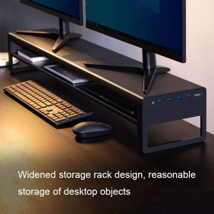 Vaydeer Multifunctional Desktop Widening Monitor Rack, Spec: Single-layer Type (No USB)