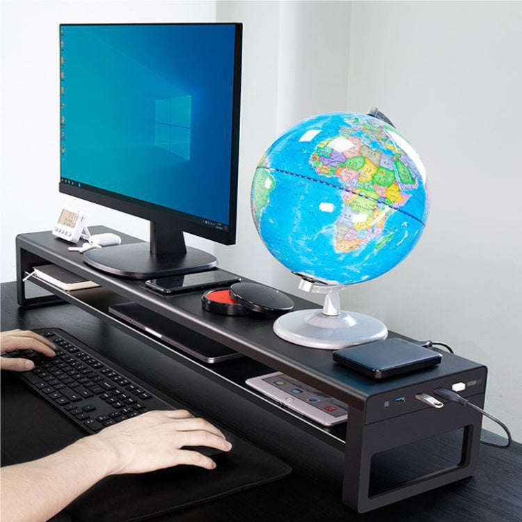Vaydeer Multifunctional Desktop Widening Monitor Rack, Spec: Single-layer Type (No USB)