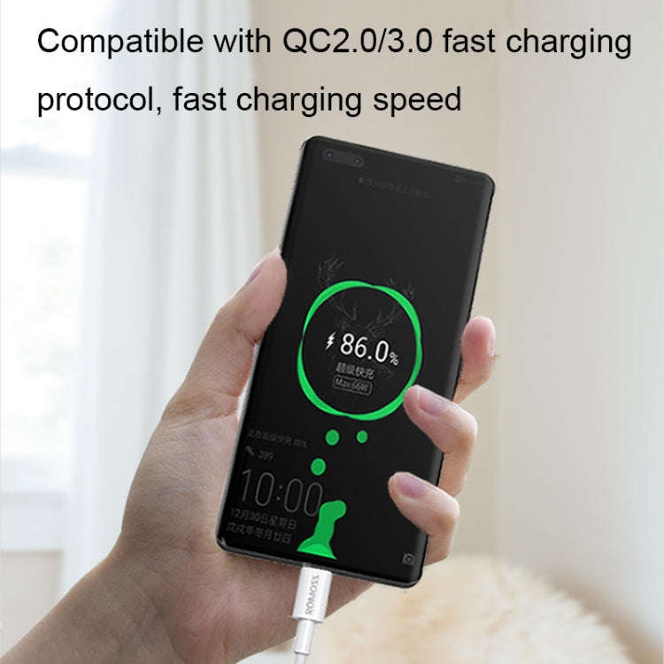 ROMOSS CB304 6A 100W USB to Type-C/USB-C Data Cable, Length: 0.2m