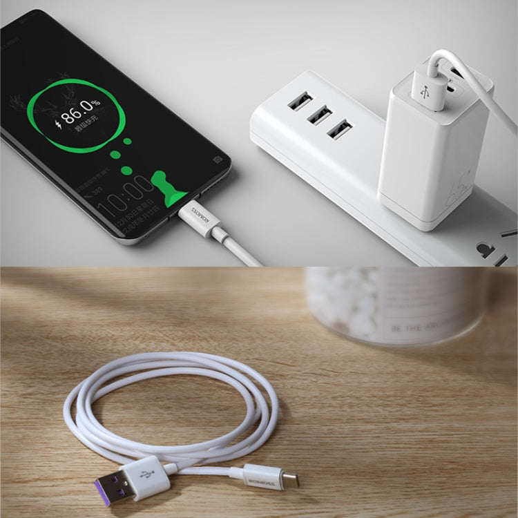 ROMOSS CB304 6A 100W USB to Type-C/USB-C Data Cable, Length: 0.2m