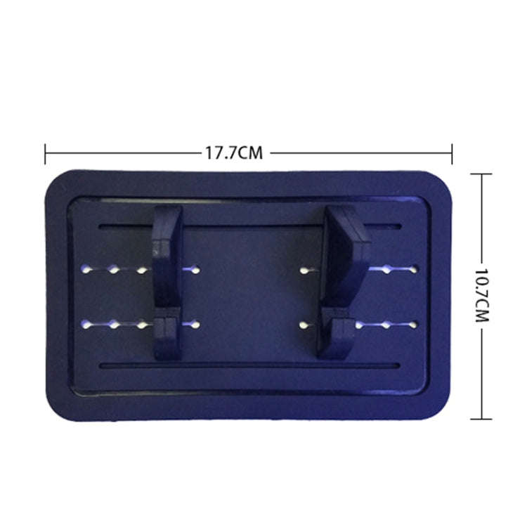 G01 Car Phone Holder Silicone Pad Center Console Tablet Holder(Black)