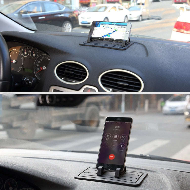 G01 Car Phone Holder Silicone Pad Center Console Tablet Holder(Black)