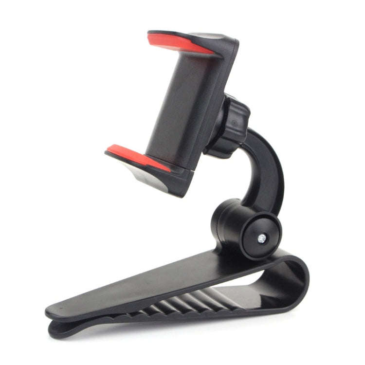Car Sun Visor Bracket Car Mobile Phone Buckle Holder(Red)