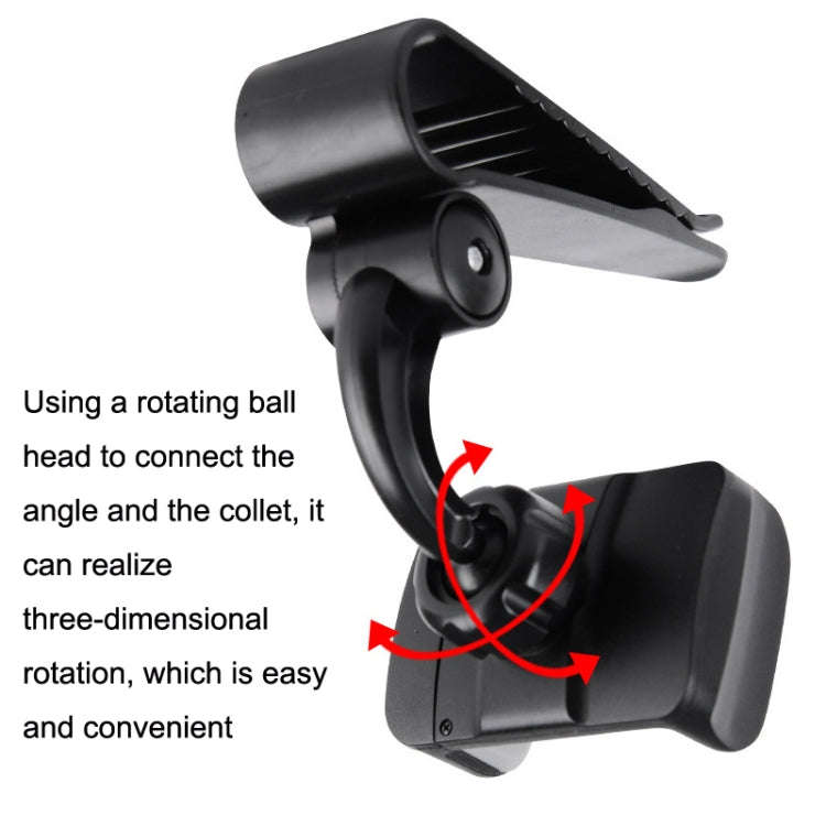 Car Sun Visor Bracket Car Mobile Phone Buckle Holder(Red)