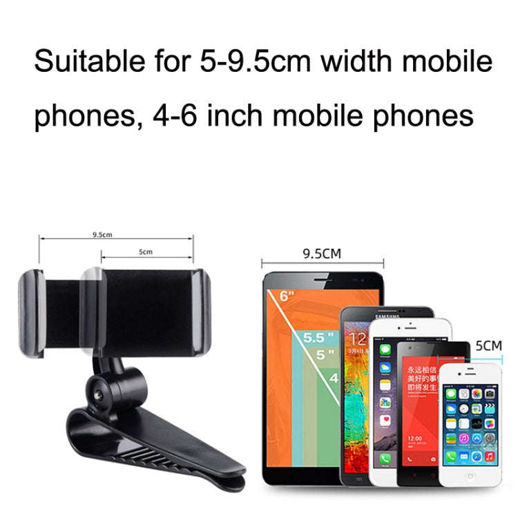 Car Sun Visor Bracket Car Mobile Phone Buckle Holder(Red)