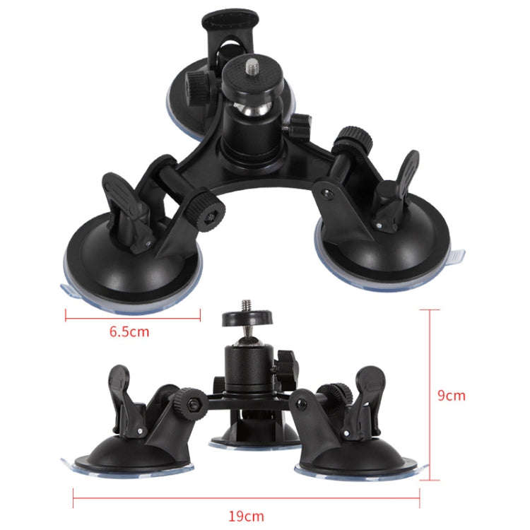 Car General Purpose Vehicle Bracket Suction Cup Fixed Glass Video Shooting Base, Shape: Suction C...