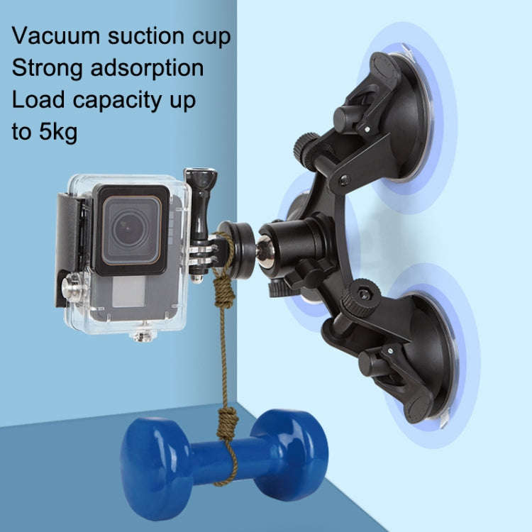 Car General Purpose Vehicle Bracket Suction Cup Fixed Glass Video Shooting Base, Shape: Suction C...