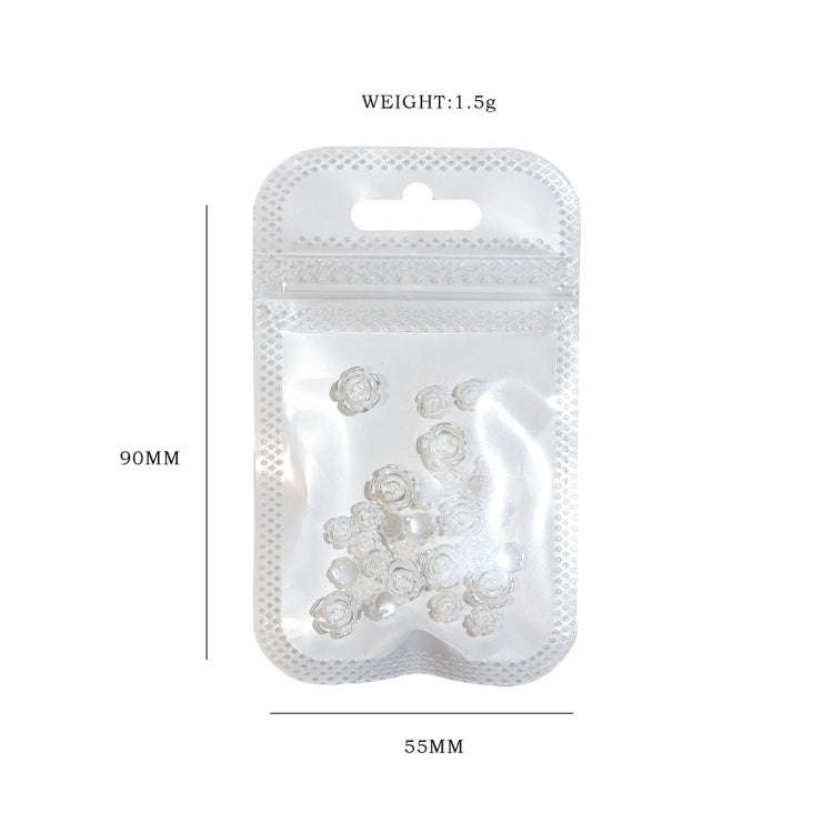 SP0473 30Pcs/Pack 3D Camellia Nail Art Decorative Rhinestones(Light Change)