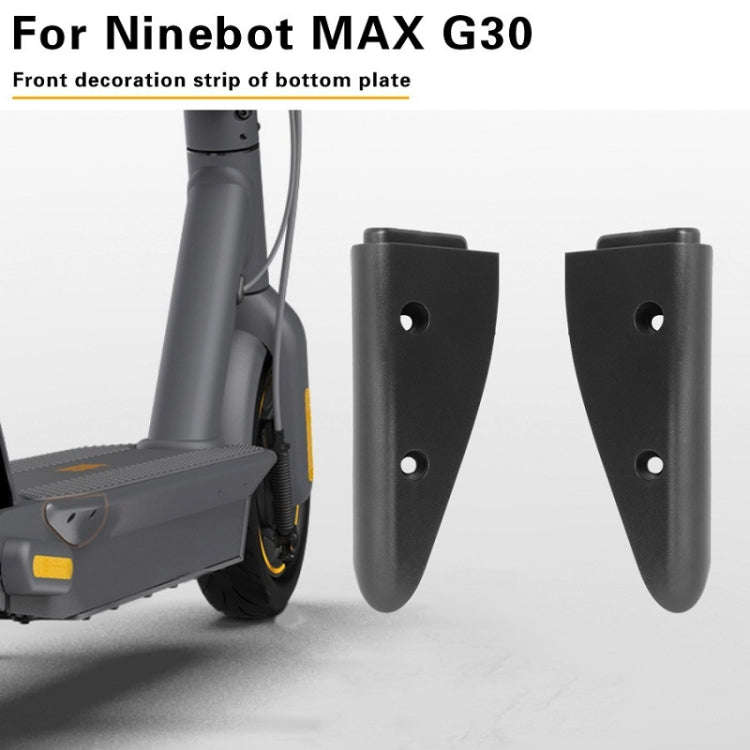 Scooter Base Plate Rear Side Protection Cover For Ninebot MAX G30(Black)