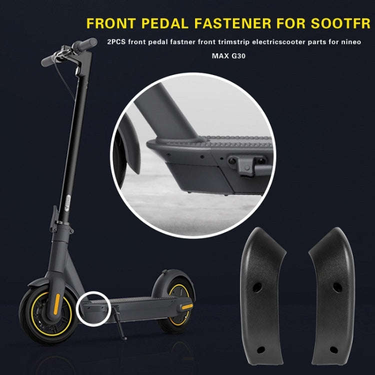 Scooter Base Plate Front Side Cover For Ninebot MAX G30(Black)