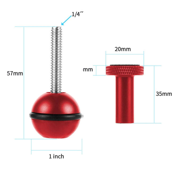 Ball Head Adapter Adjustable Screw Fixed Mount  Camera Underwater Diving Photography Lights Brack...