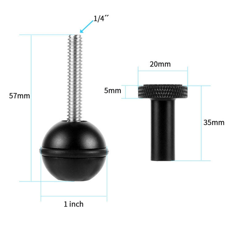 Ball Head Adapter Adjustable Screw Fixed Mount  Camera Underwater Diving Photography Lights Brack...