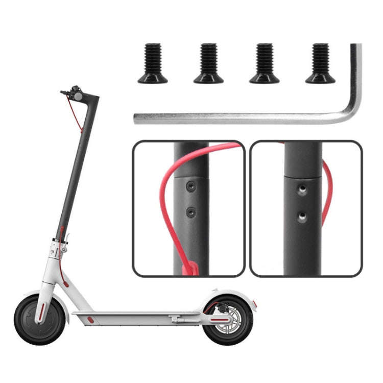 4 Packs Scooter Forehead Pole Connection Fixing Screw For Xiaomi Mijia M365/PRO(Black)