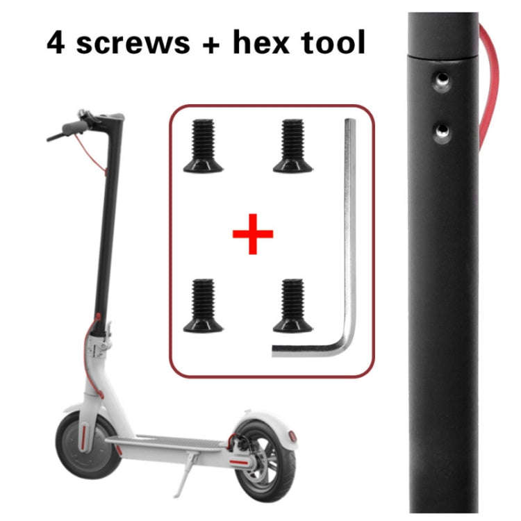 4 Packs Scooter Forehead Pole Connection Fixing Screw For Xiaomi Mijia M365/PRO(Black)